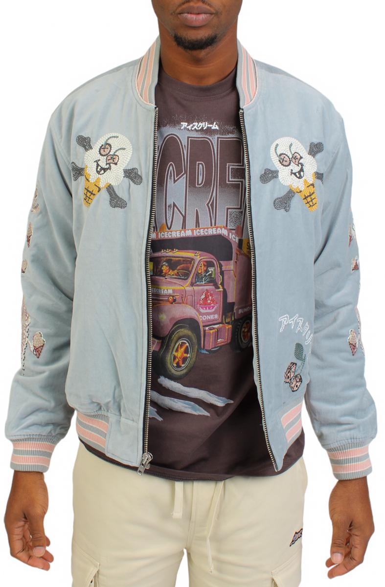 Skull Island Ice Cream Iconic Logo Bomber Jacket