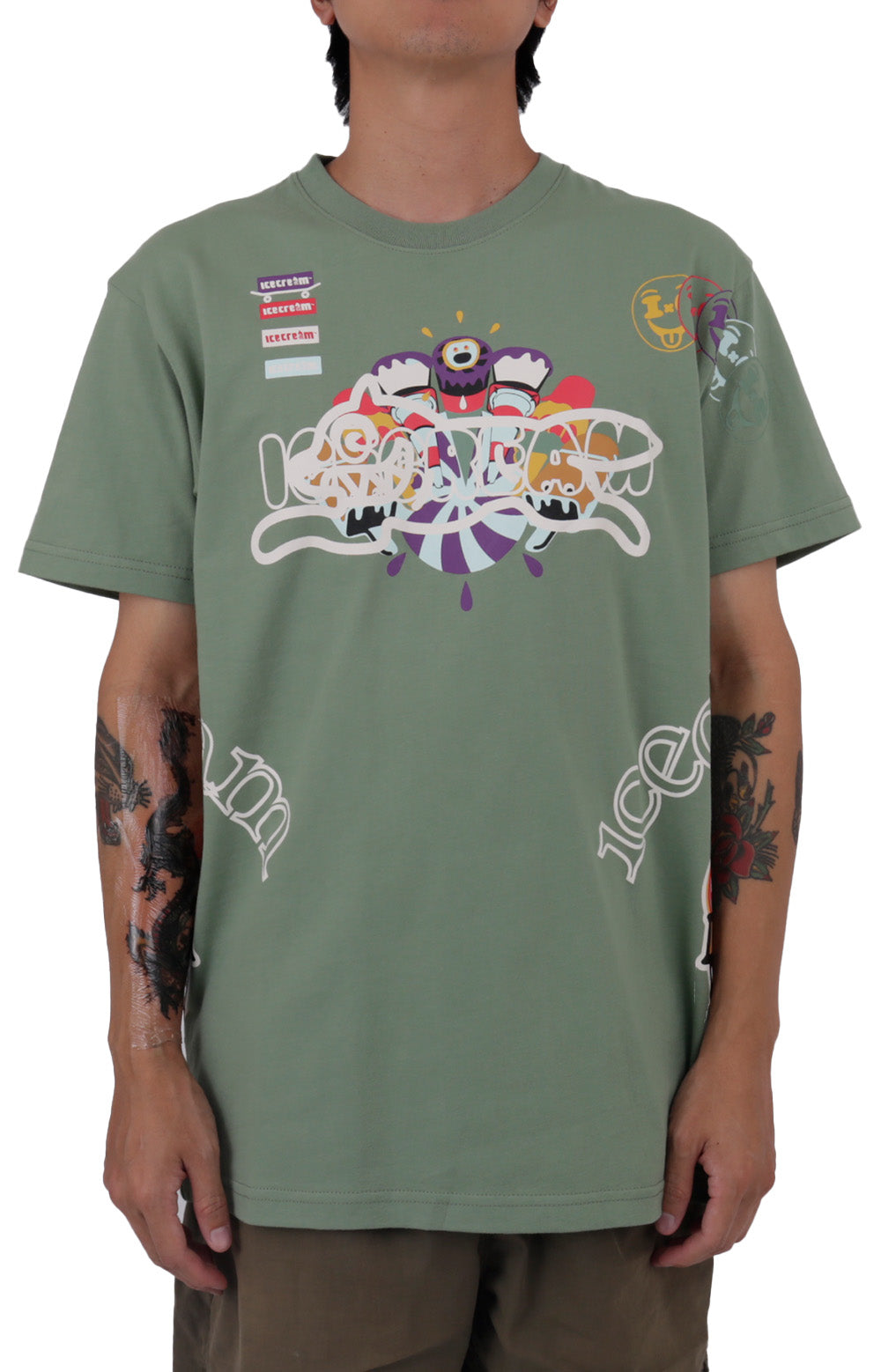 Stunning Zorlac SS Knit T-Shirt in Hedge Green