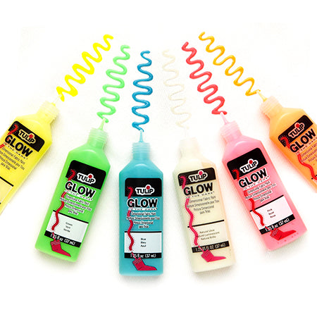 Dimensional Glow-in-the-Dark Fabric Paints - A Magical Painting Set
