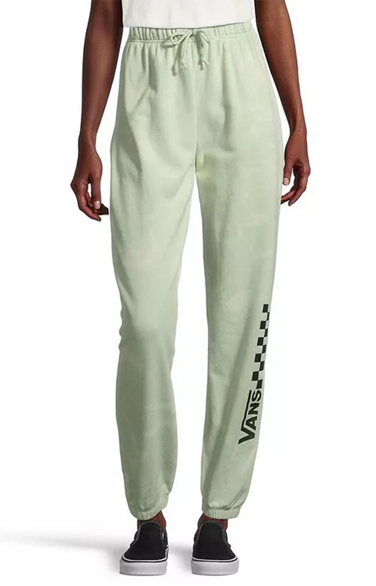 Vibrant Celadon Green Women's Relaxed Fit Water Wash Sweatpants