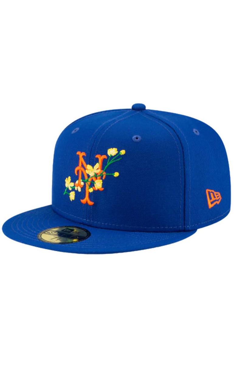 NY Mets Floral Side Patch 59FIFTY Fitted Cap - A Must - Have for Fans!