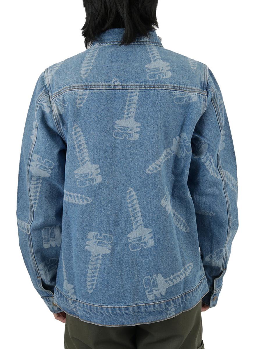 Butter Vintage Indigo Laser Graphic Denim Jacket