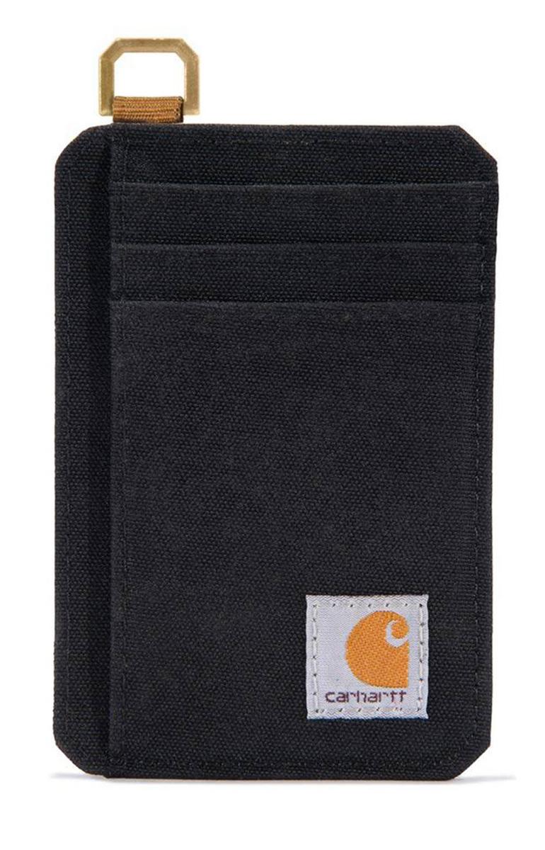 Carhartt's Stylish Black Nylon Duck Front Pocket Wallet