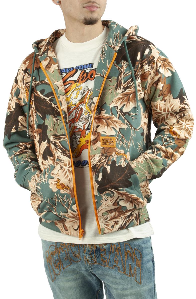 Ice Cream Invisible Zip Camo Hoodie
