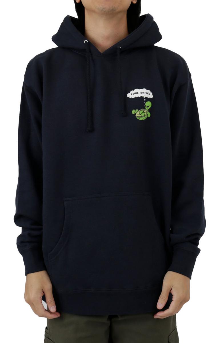 RIPNDIP's Irresistible 'I Like Turtles' Navy Pullover Hoodie