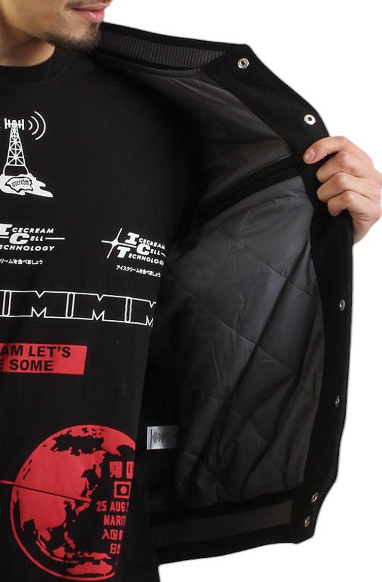 Ice Cream Men's Creme Patchwork Varsity Jacket