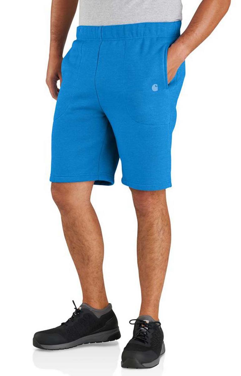 Carhartt's Marine Blue Heather Relaxed Fit Midweight Fleece Shorts - Grab Yours Now!