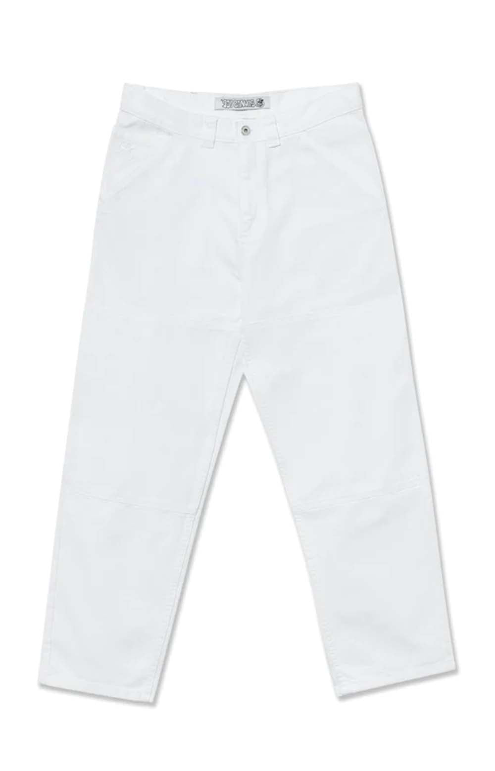 Polar Skate Co. '93 White Canvas Stylish Work Trousers