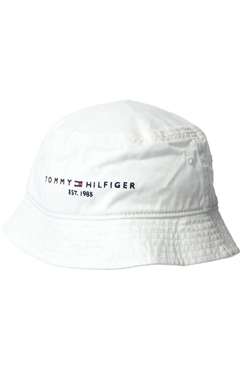 Tommy Hilfiger's Iconic Classic White Established Bucket Hat - A Must - Have!