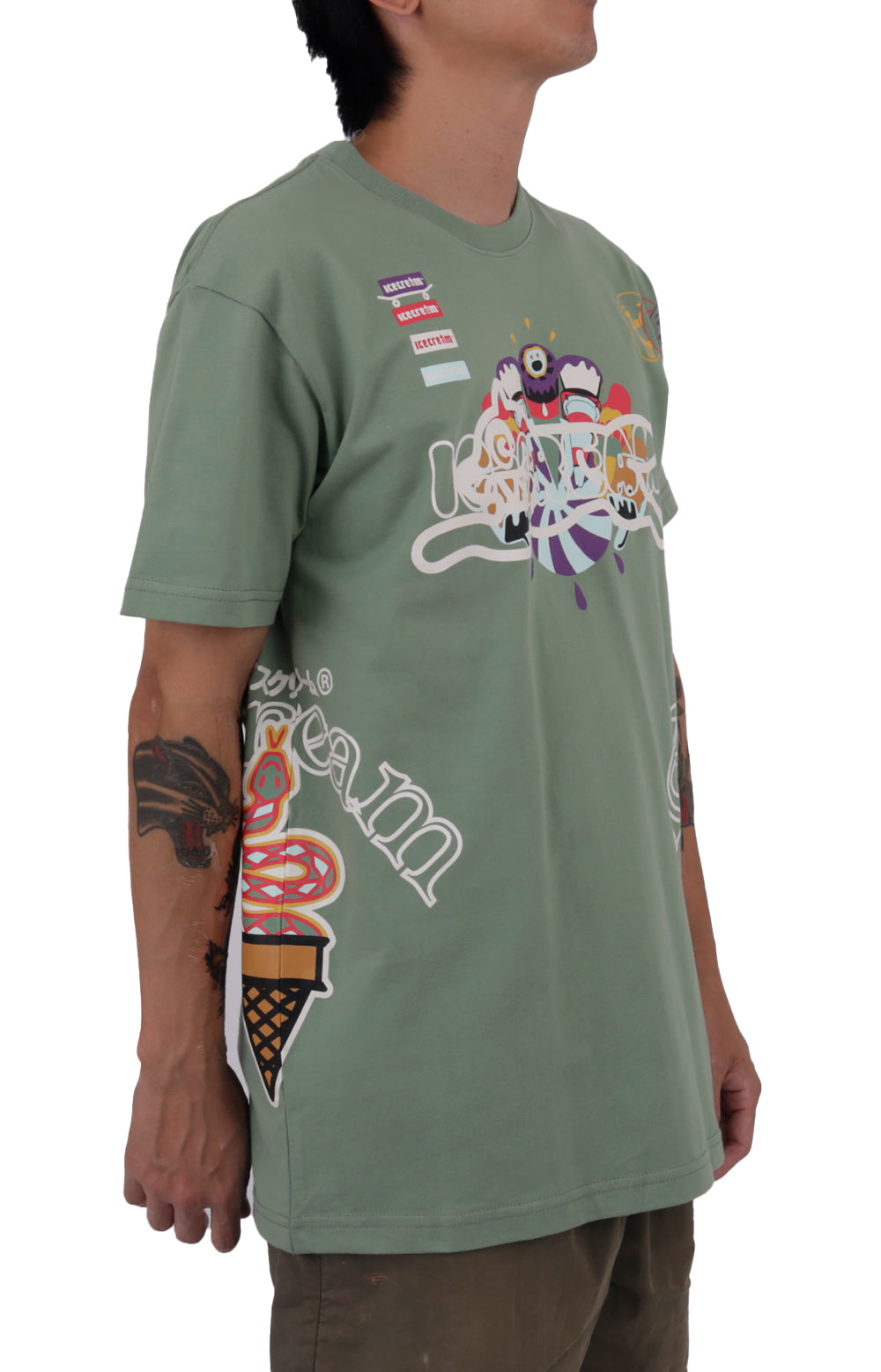 Stunning Zorlac SS Knit T-Shirt in Hedge Green
