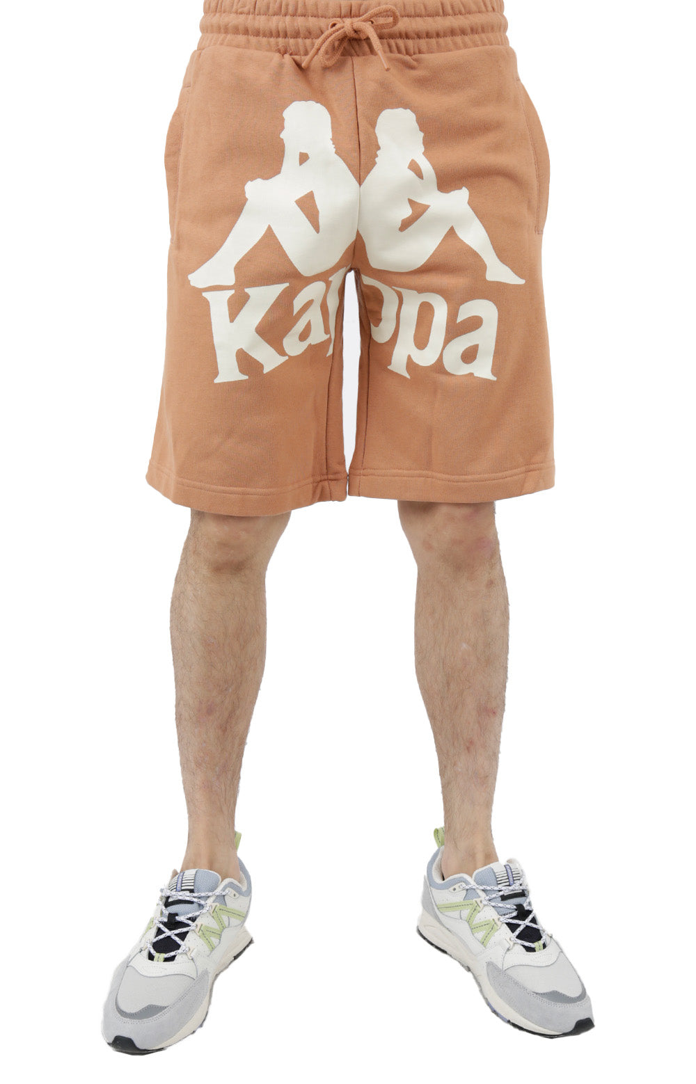 Kappa's Stylish Vintage Brown/White Anjuan Shorts - A Must-Have!