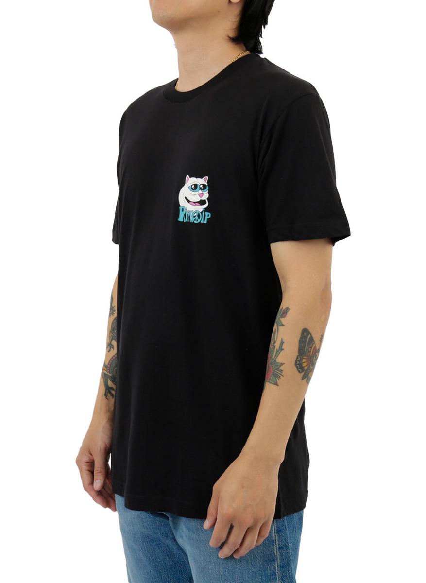 RIPNDIP's Stunning Midnight Black Trio Logo Tee