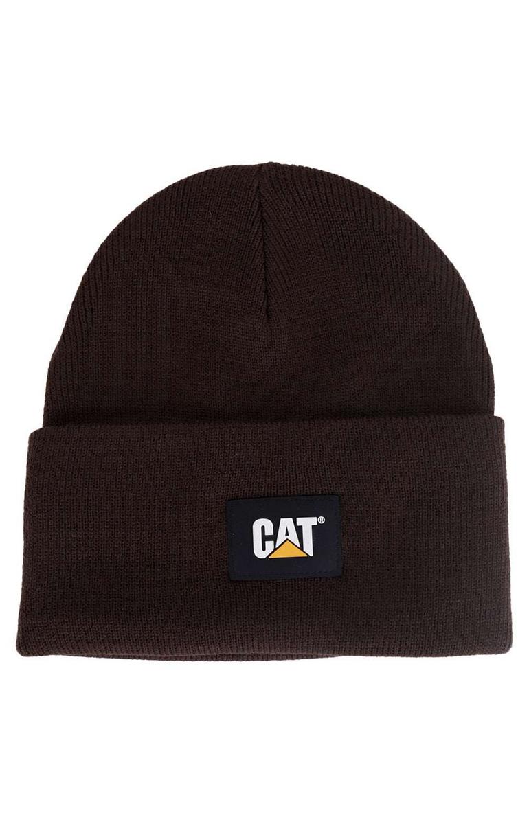 Caterpillar's Charming Cat Label Cuffed Beanie