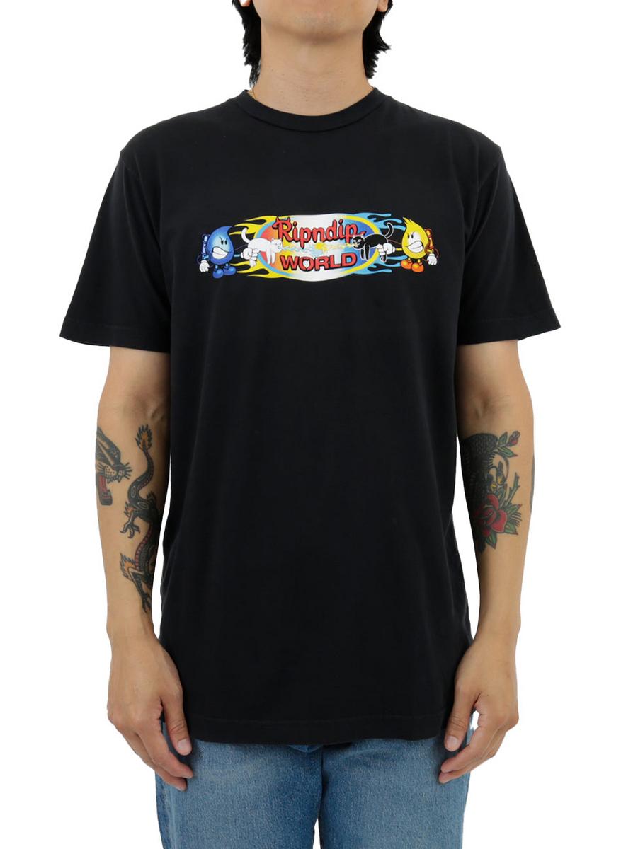 Water Nerm vs Flame Jerm Black Graphic Tee - A Fashion Statement!