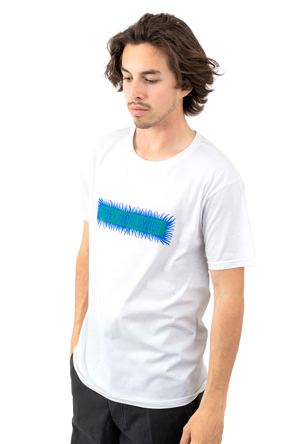 Stunning Global Obey White Tee