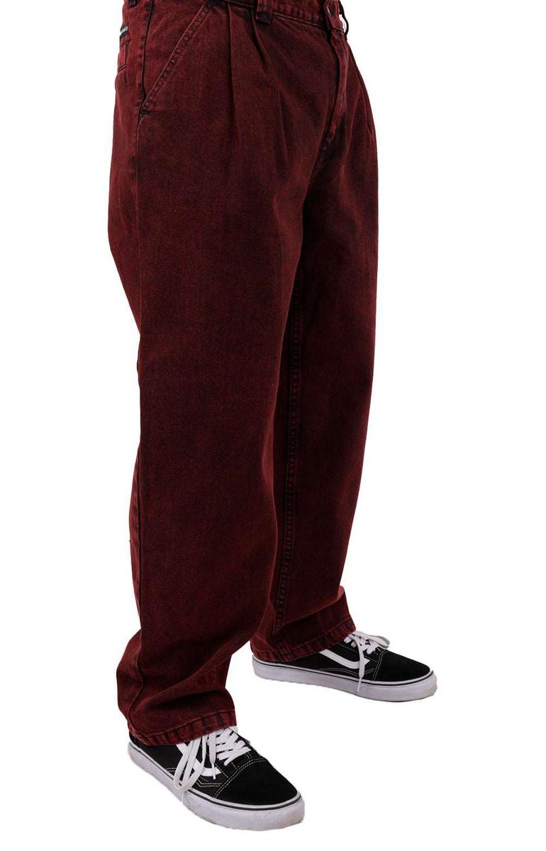 Polar Skate Co. Grund Chinos - Stunning Scarlet & Charcoal
