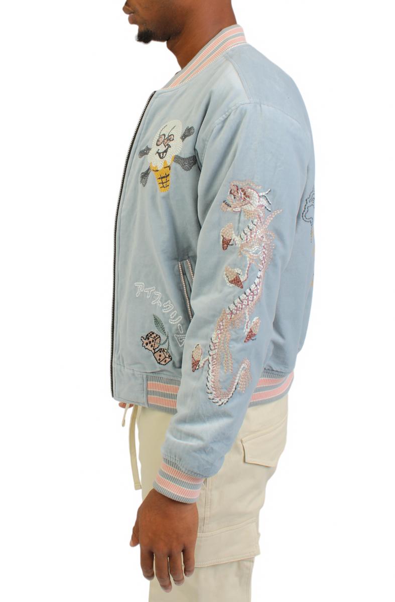 Skull Island Ice Cream Iconic Logo Bomber Jacket