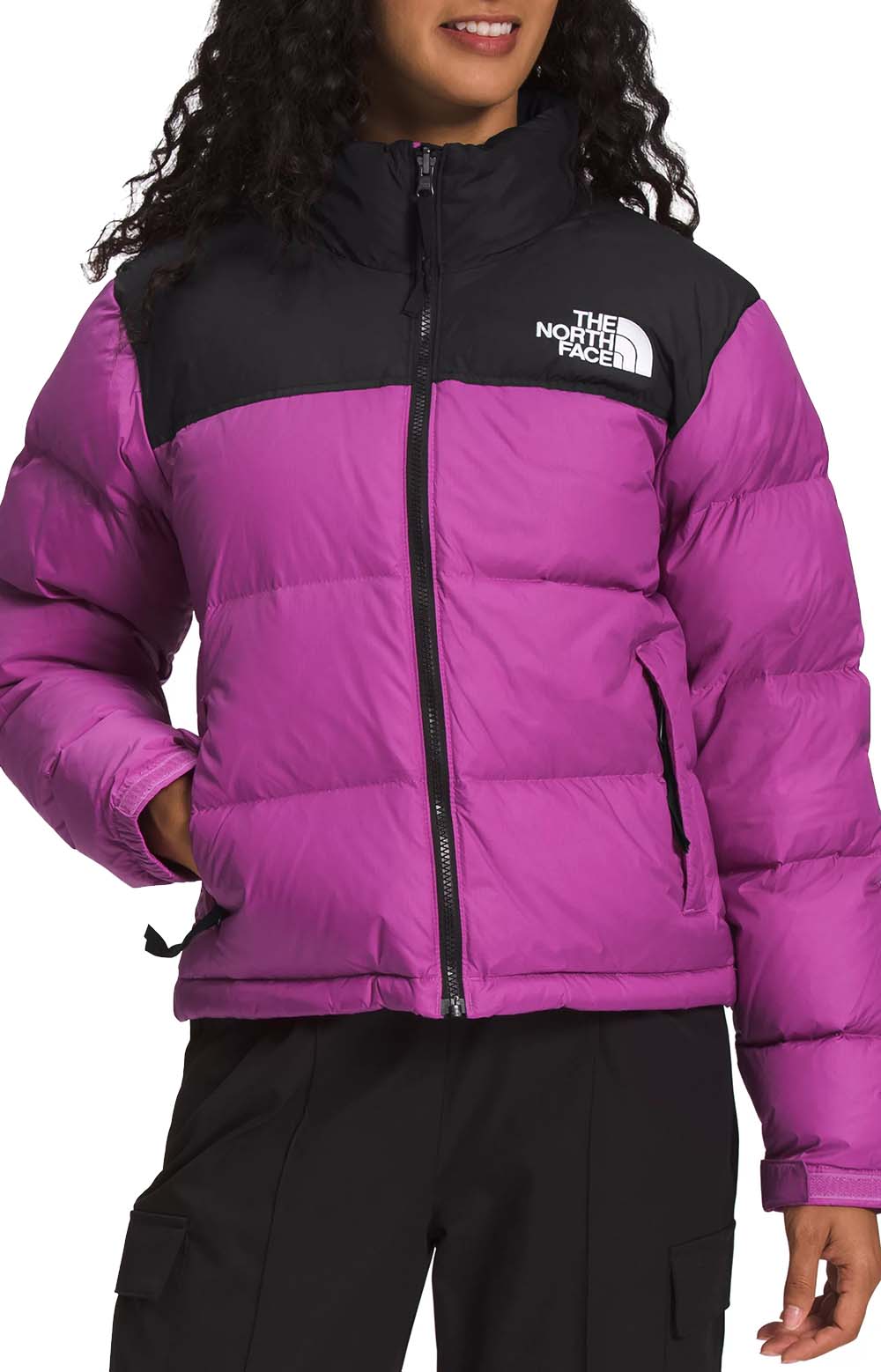 The North Face Women's 1996 Retro Nuptse Jacket - Purple Cactus Flower/TNF Black