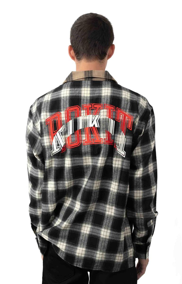 Stunning Collide Flannel Button - Up Shirt