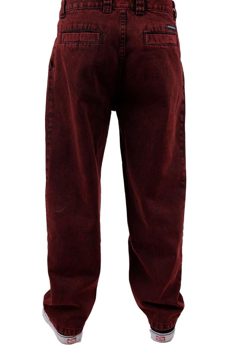 Polar Skate Co. Grund Chinos - Stunning Scarlet & Charcoal