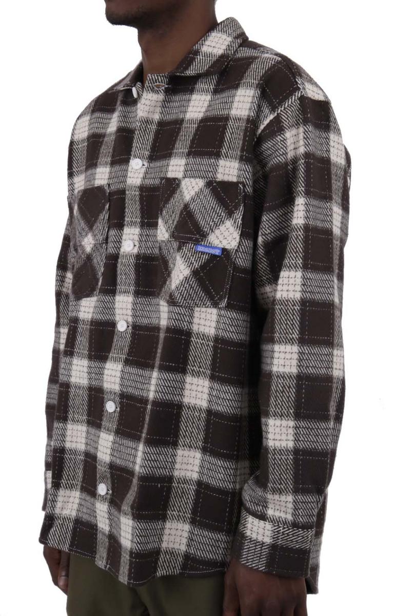 Huge Style! Oversized Brown Flannel Shirt for Big Boys