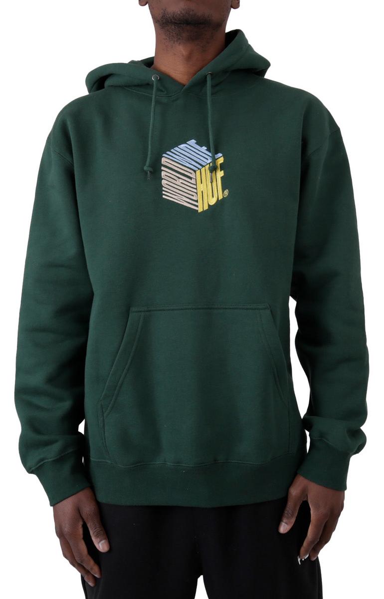 Huf's Stunning Deep Forest Embroidered Dimensions Hoodie