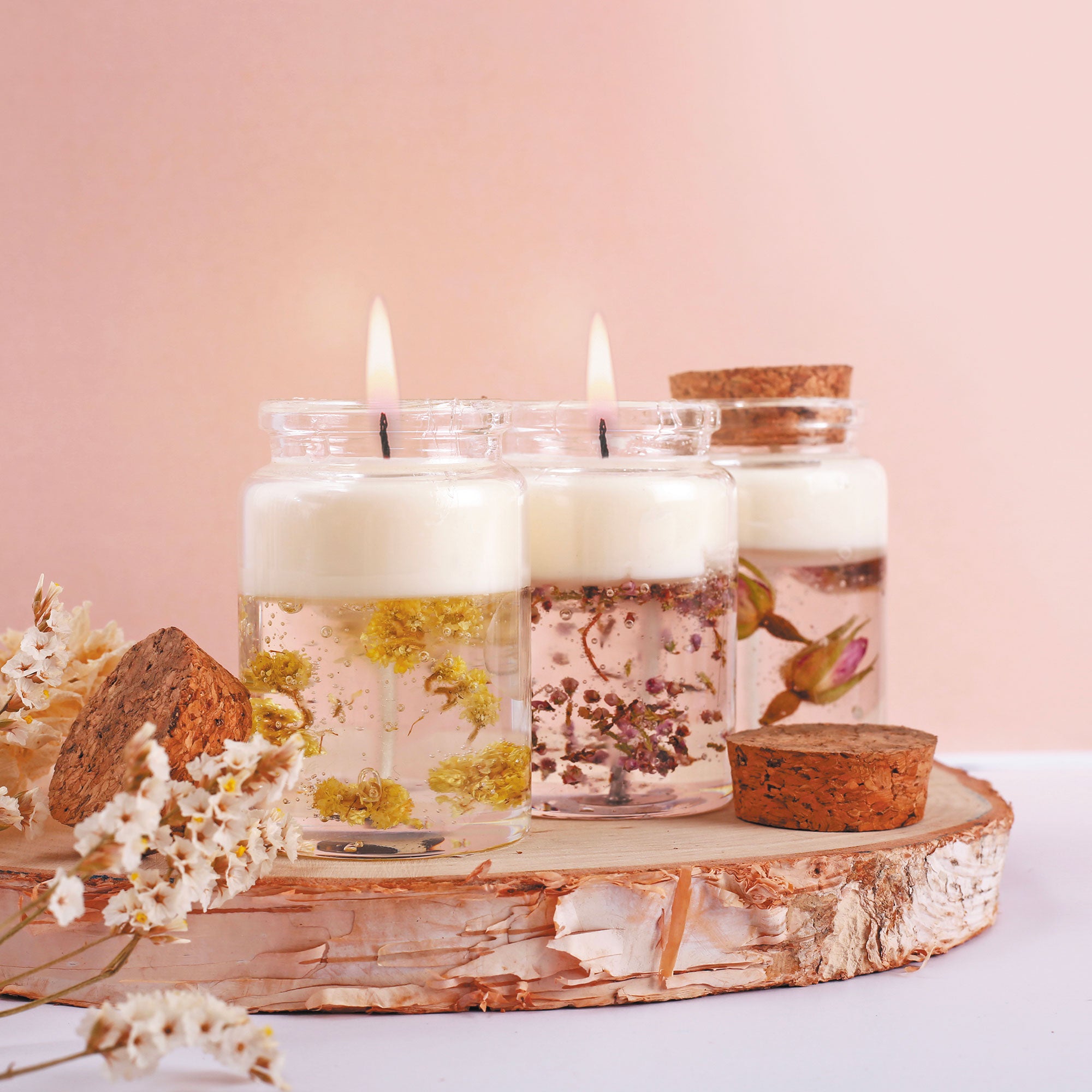 Enchanting DIY Crystal Gel Candle Kit