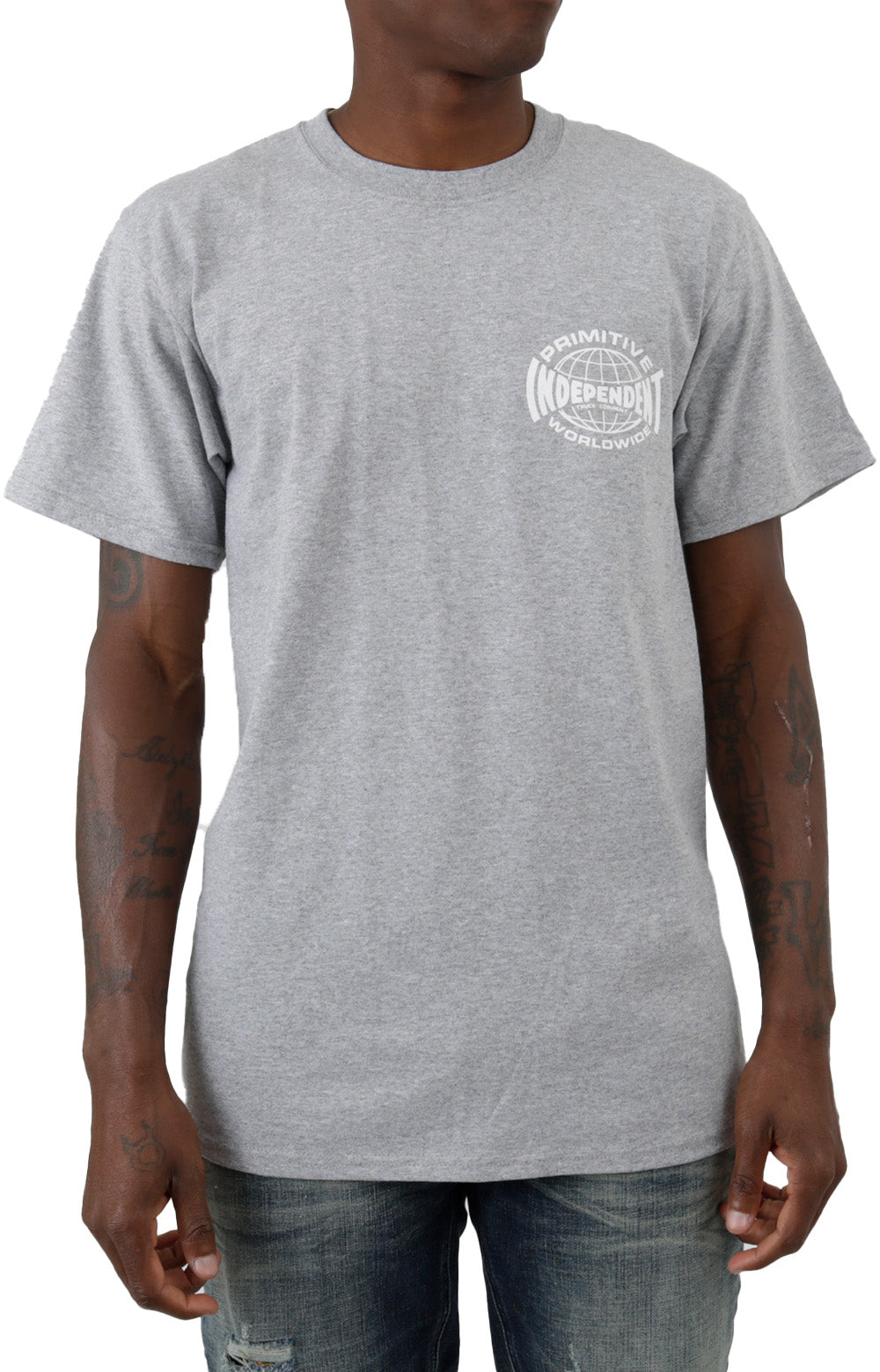 Primitive x Independent's Athletic Heather Global T-Shirt - A Must-Have!