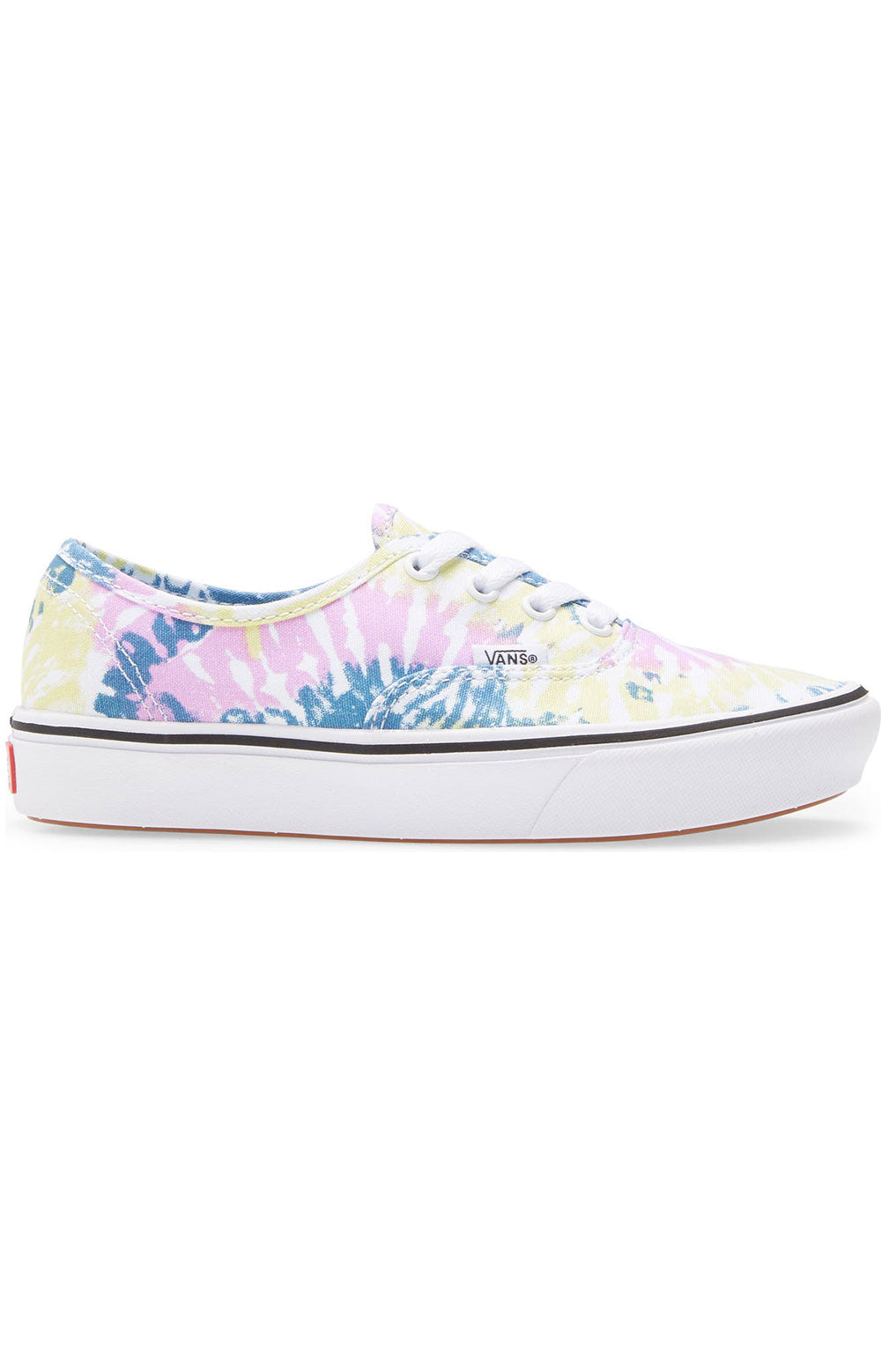 Vans WM749L Tie-Dye ComfyCush Authentic Shoes in Orchid/True White - Walk on Clouds!