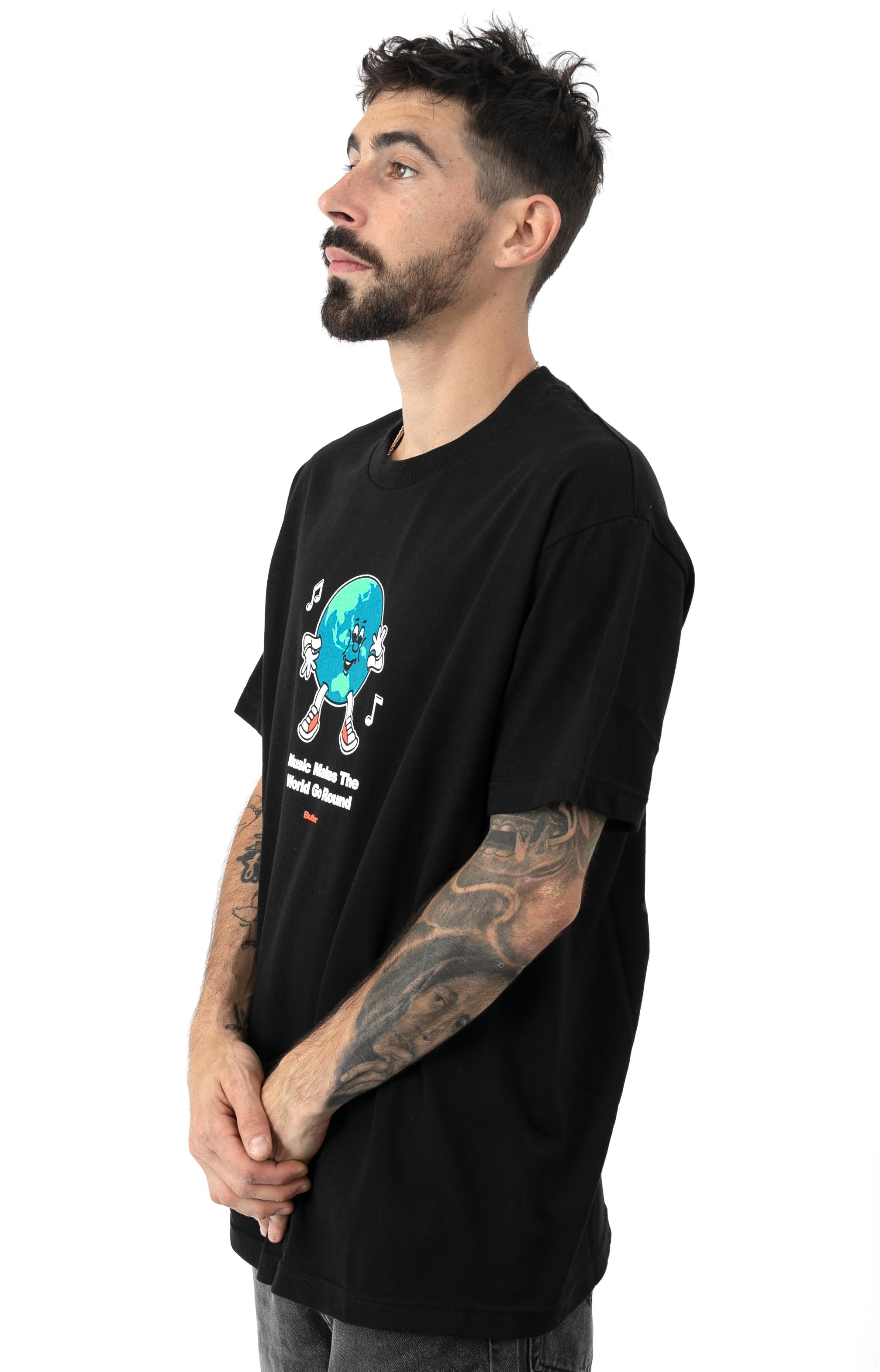 Stylish Go Round Black T-Shirt