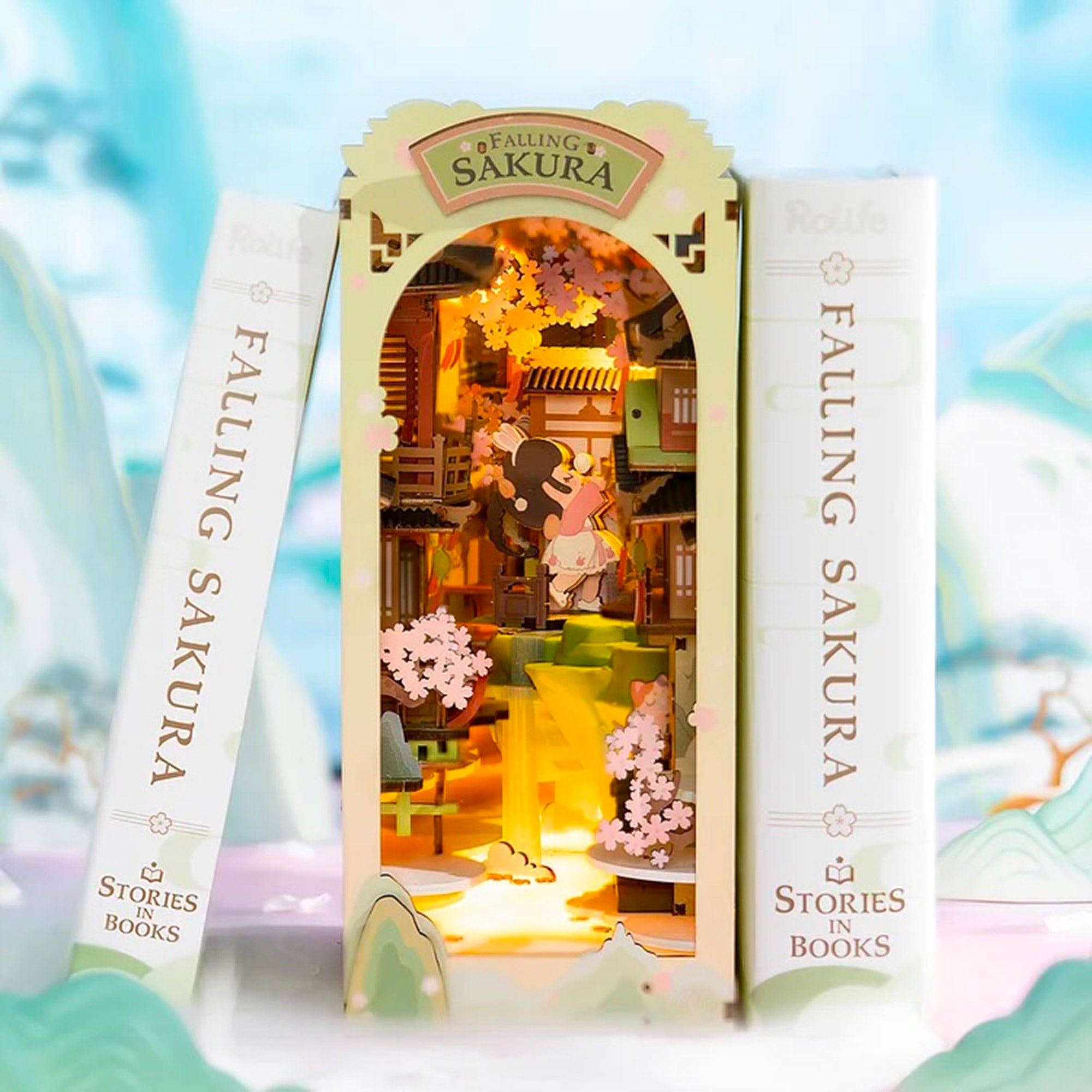 Enchanting DIY Mini Book Nook - Falling Sakura