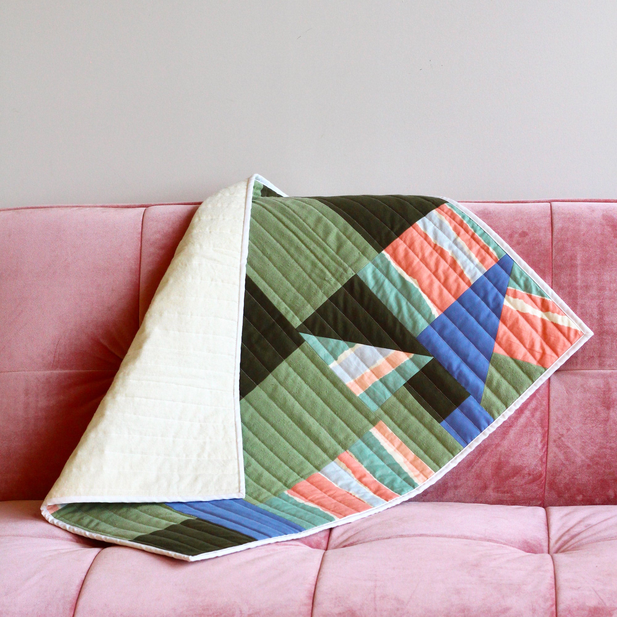 Unleash Your Creativity with Our DIY Baby Comforter Quilt Kit in Gorgeous Green!