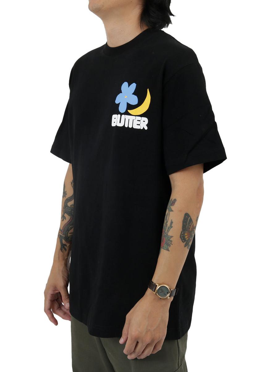 Stunning Butter Black Cotton Graphic Tee