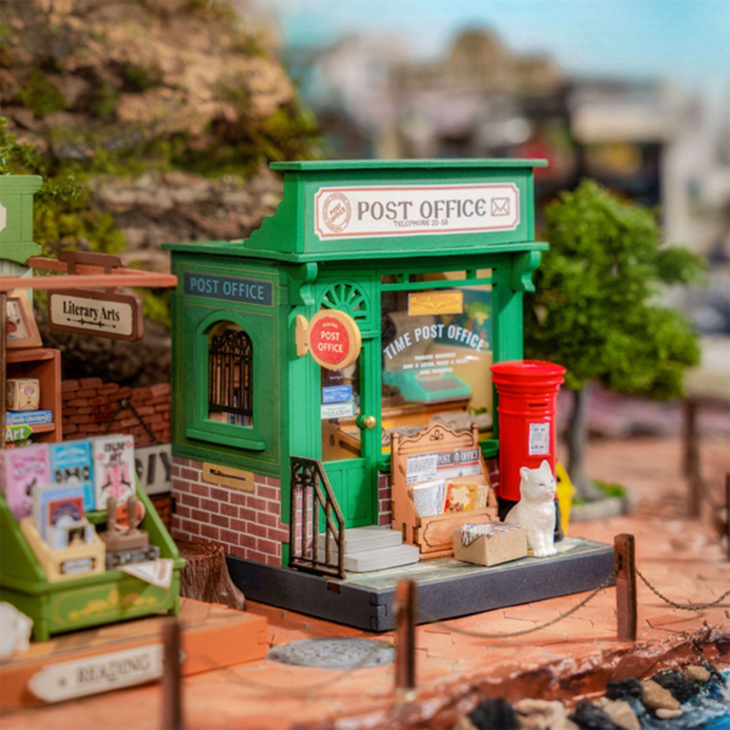 Rolife DIY Mini Century Post Office House