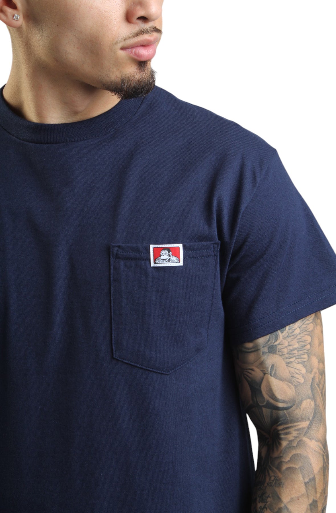 Ben Davis Essential Black Pocket Tee