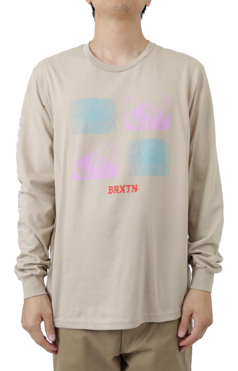Brixton's Alluring All Eyes Long Sleeve Shirt in Sand