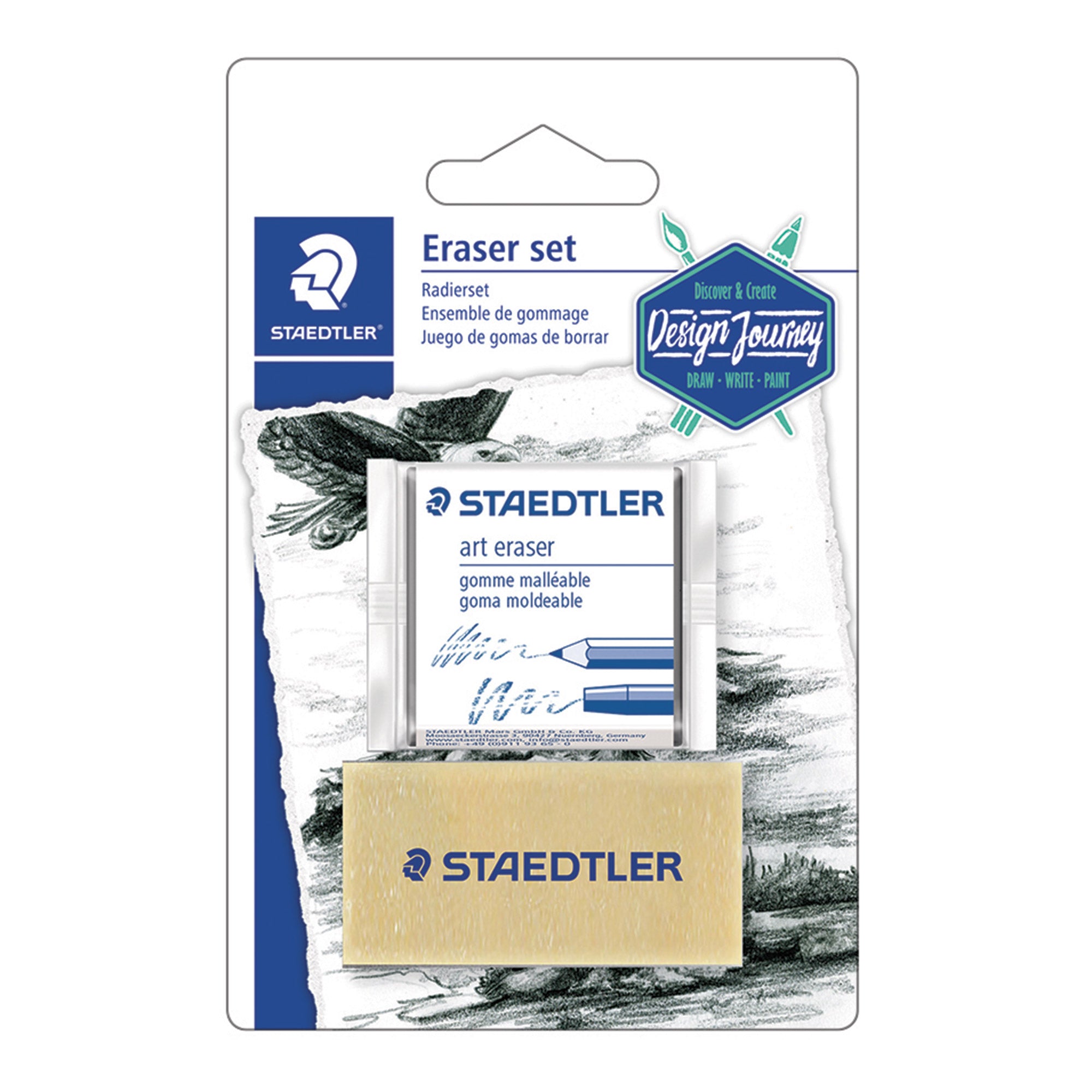 Art Erasers Set - 2 Pieces: Unleash Your Creativity!