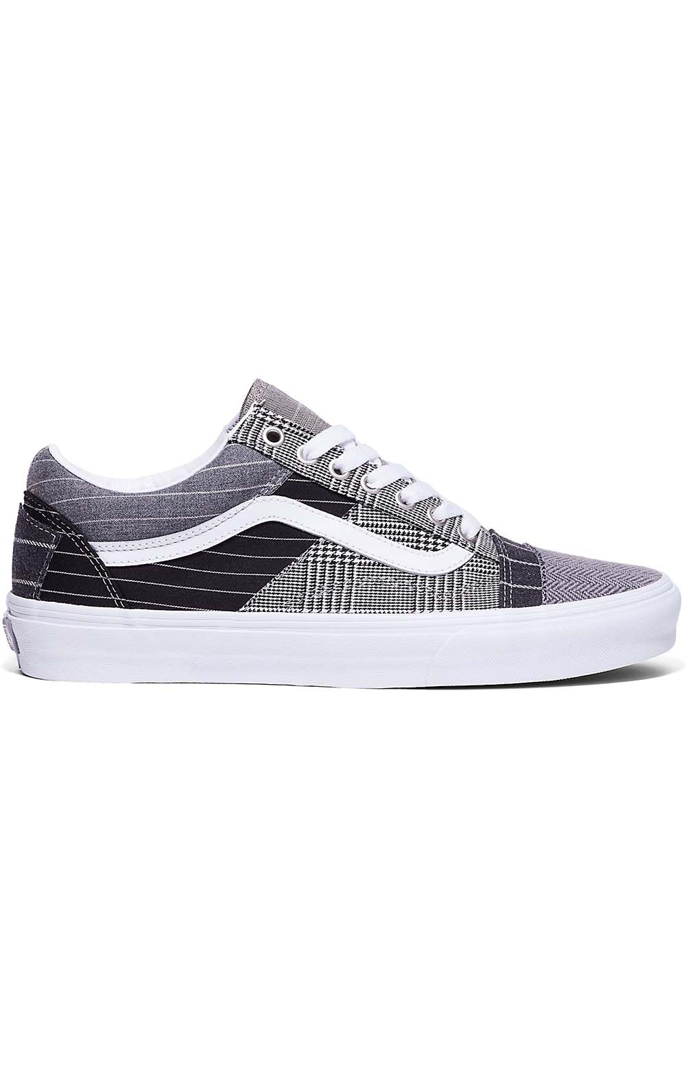 Vans Women's Old Skool Patchwork Sneakers - Stylish Conference Call Grey