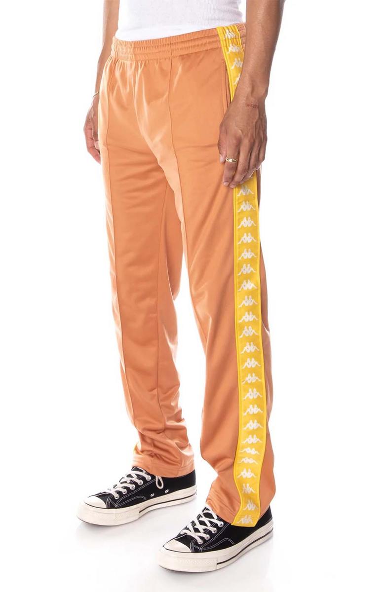 Kappa 222 Banda Astoriazz Men's Stylish Brown/Yellow Trackpants - Grab Yours Now!
