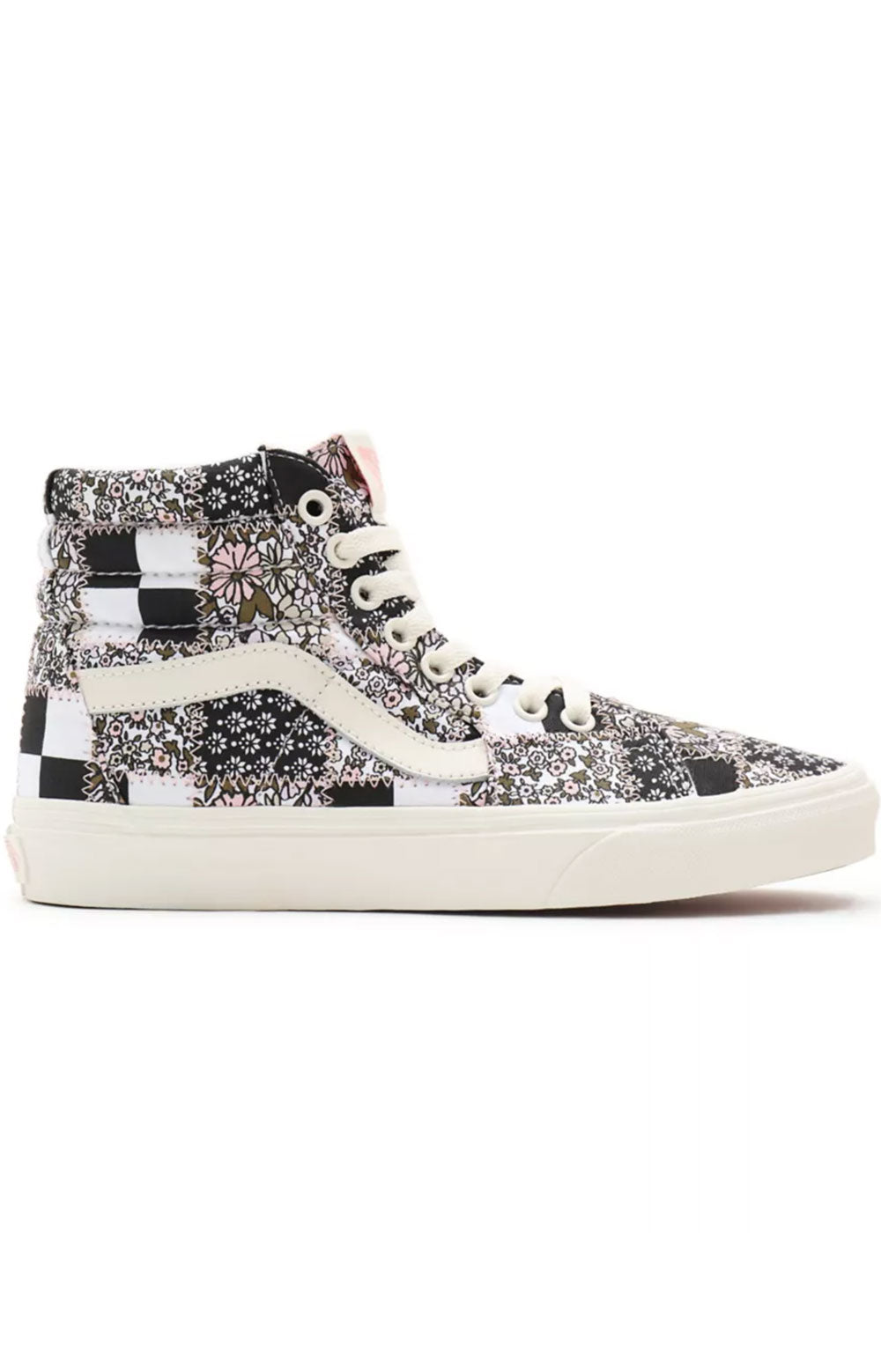 Vans Women's (32QG9FY) Patchwork Floral Sk8-Hi Shoes - Multi/Marshmallow