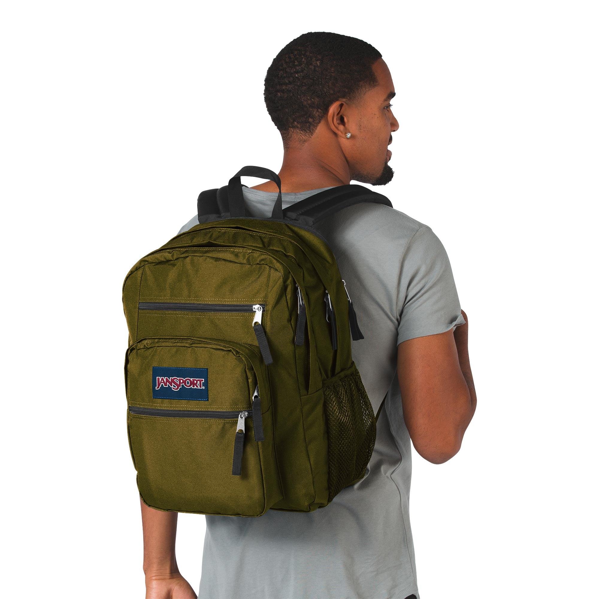 Army Green 34L Big Student Backpack - Your Ultimate School Companion