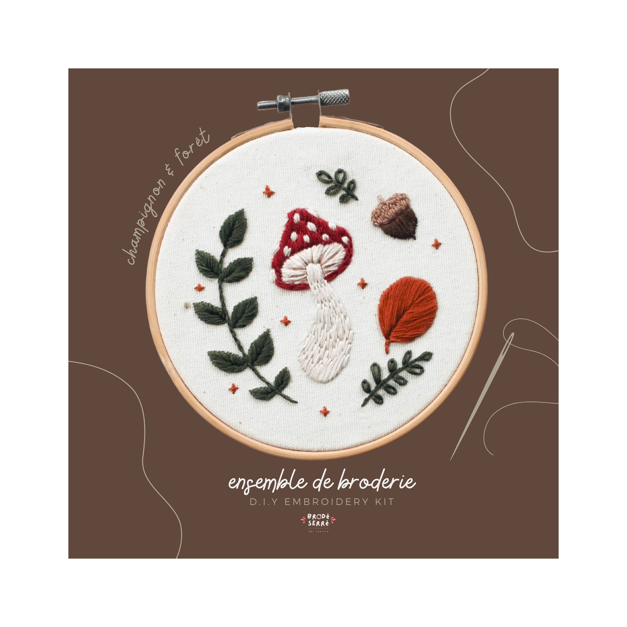 Enchanting DIY Mushroom Forest Embroidery Kit