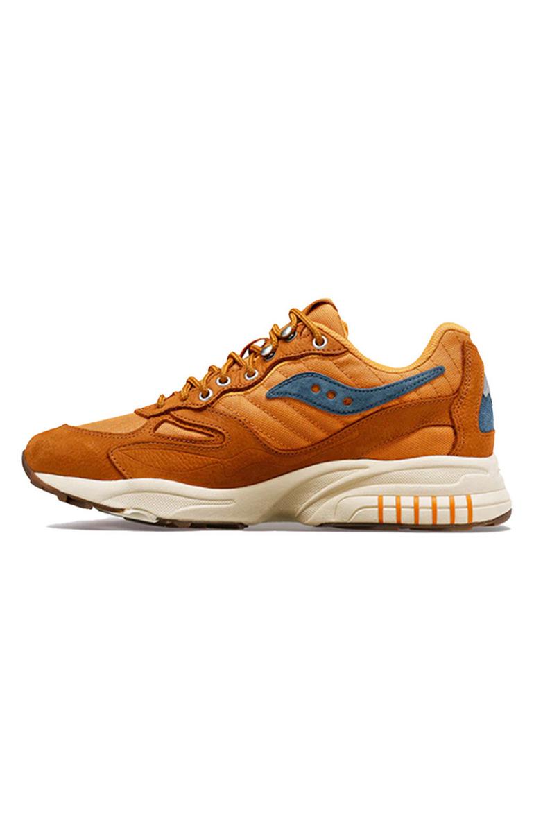 Saucony 3D Grid Hurricane Running Shoes - Rust and Brown: Stylish & Comfortable Footwear