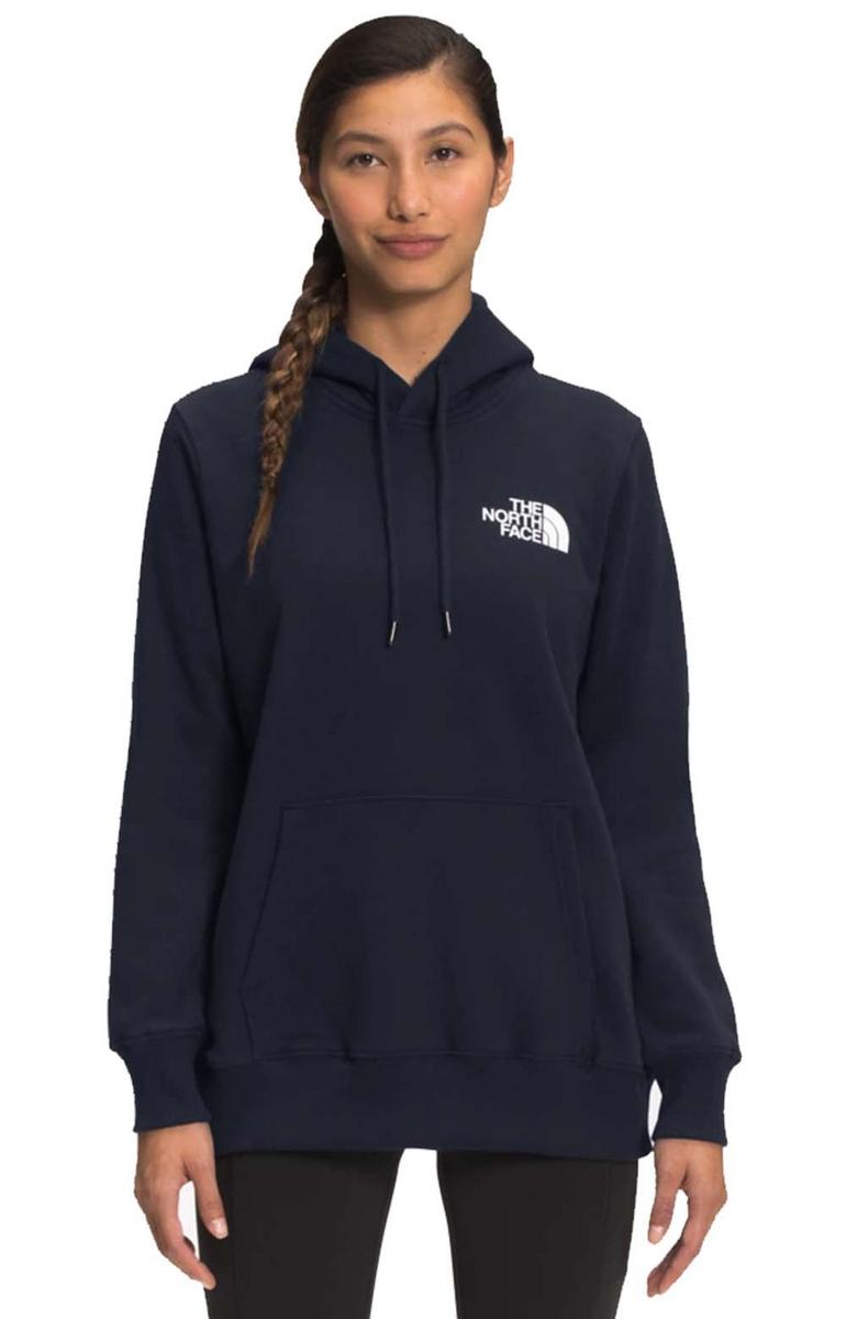 The North Face Women's Box NSE Pullover Hoodie in Stunning Summit Navy
