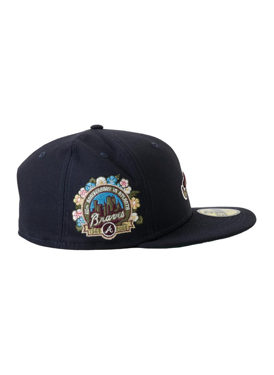 Stunning Atlanta Braves Floral 59Fifty Fitted Cap - Show Your Team Pride!