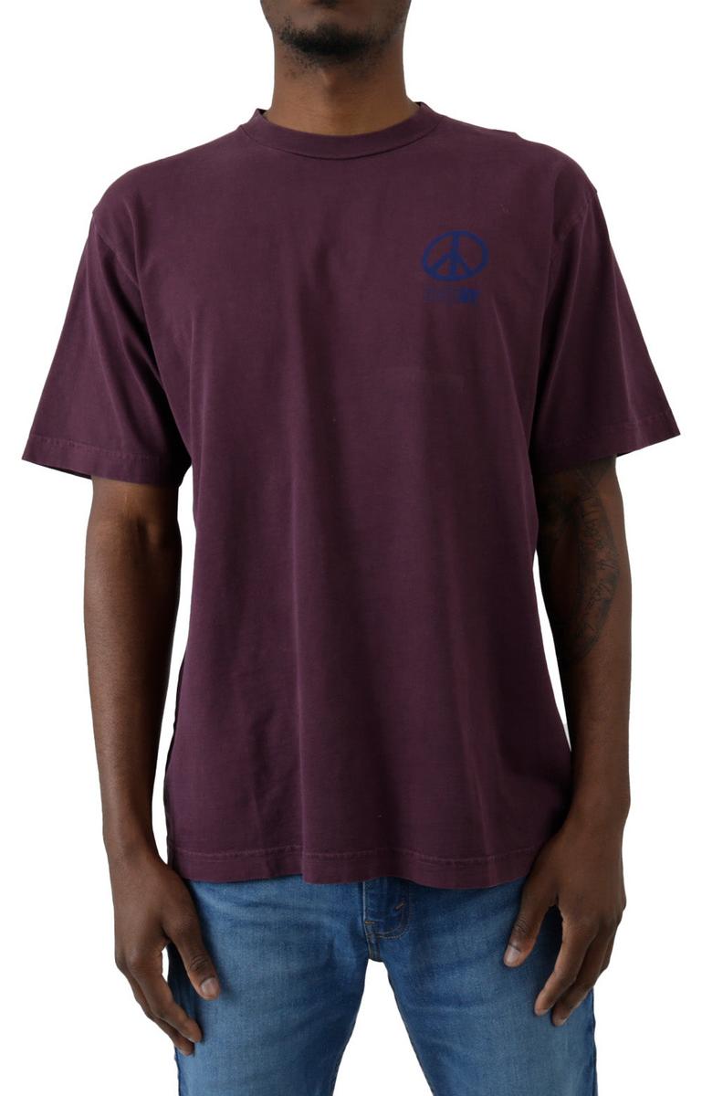 Harmony Eggplant Tee - A Peaceful Statement
