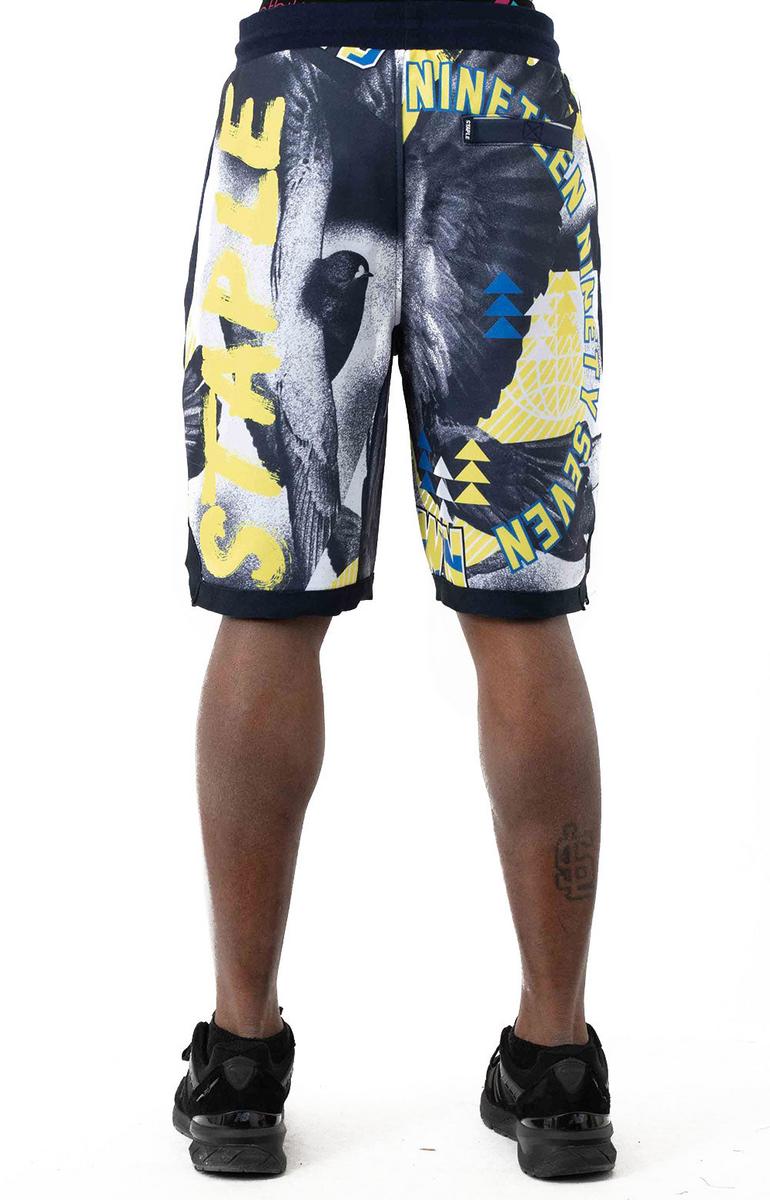 Stunning Navy Photo Pigeon Sweatshort - Grab Yours Now!