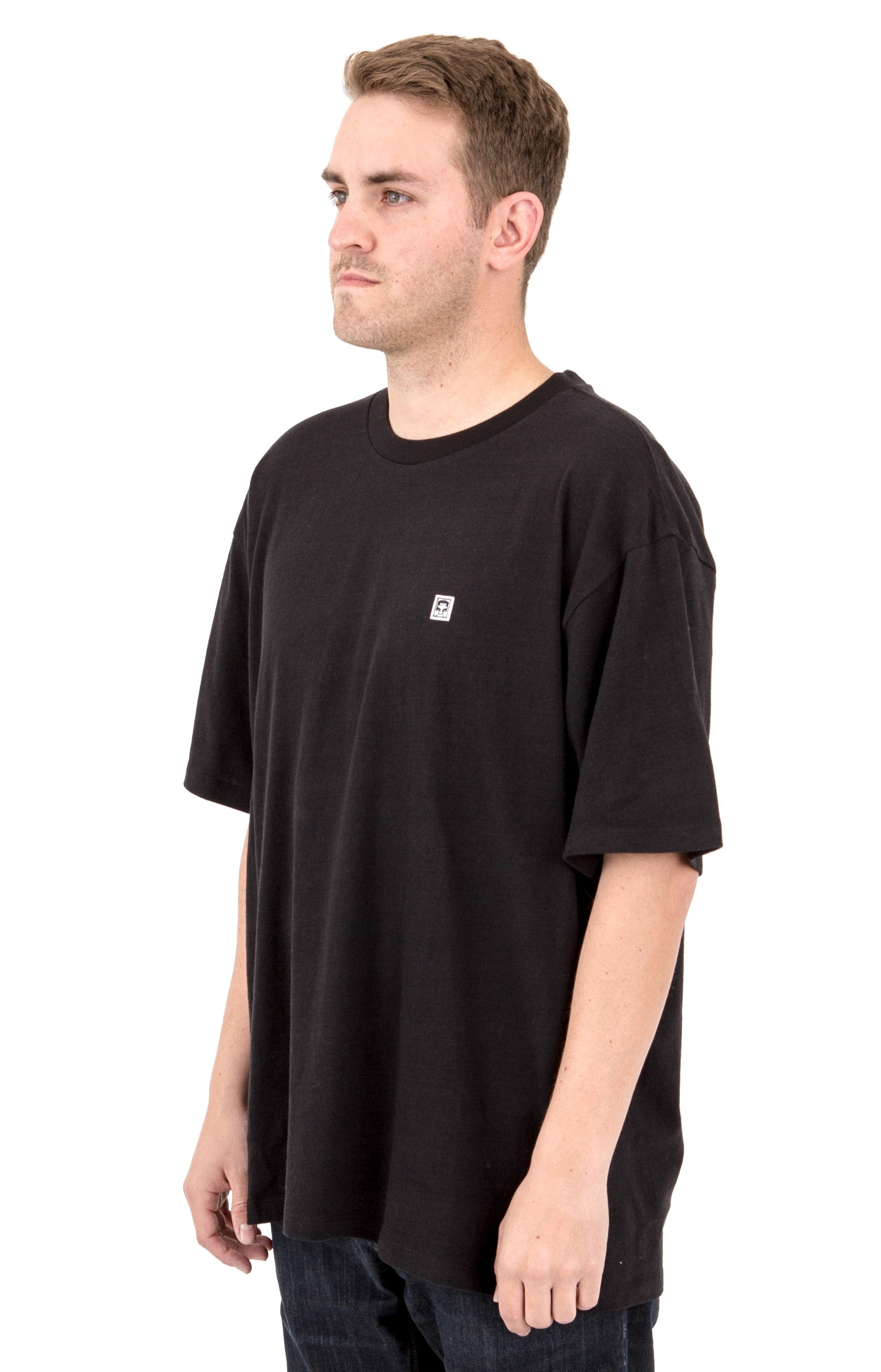 Stylish Eighty Nine Black Solid Box T-Shirt