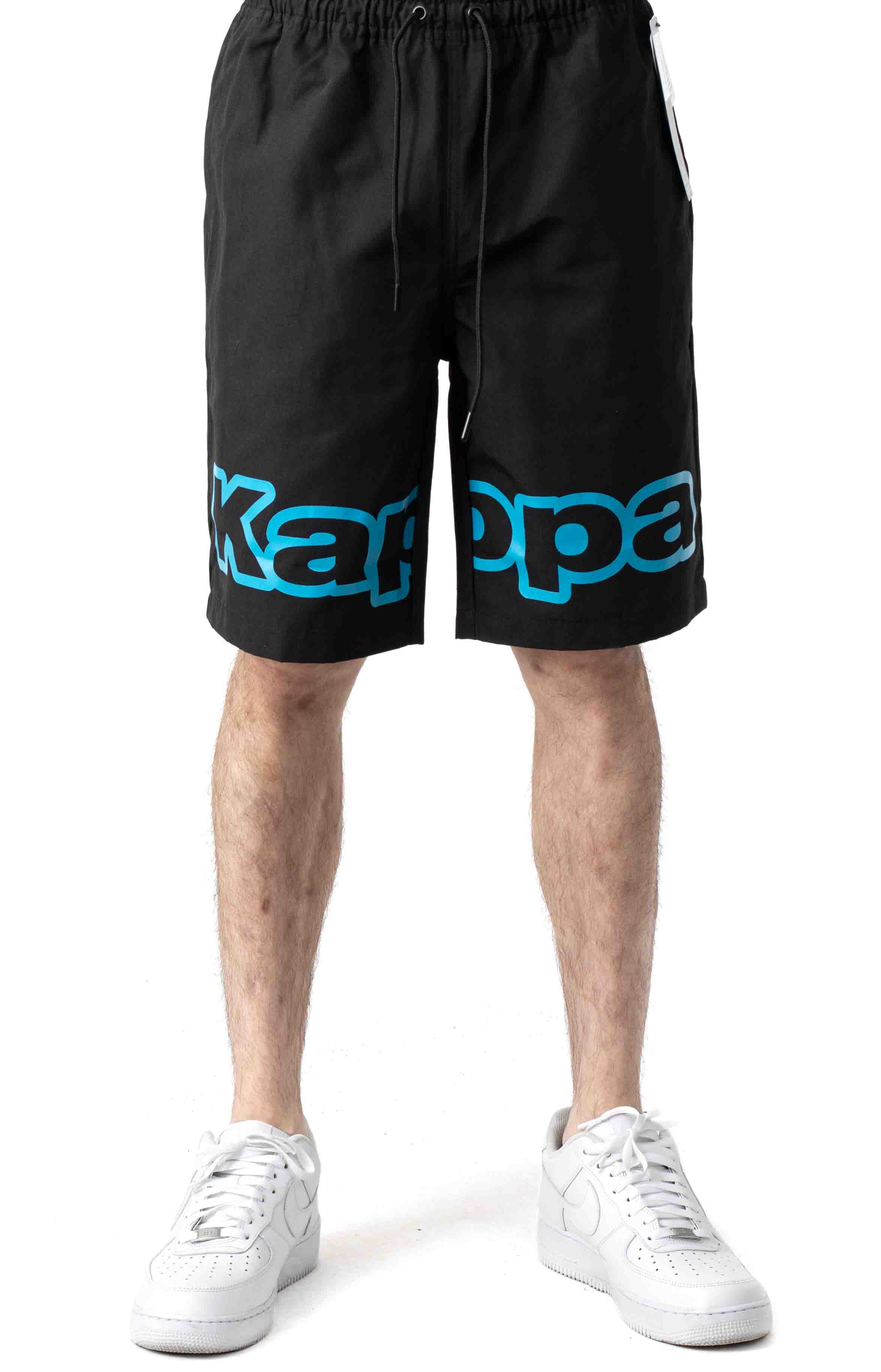 Stylish Kappa Black Logo Tape Colm Shorts