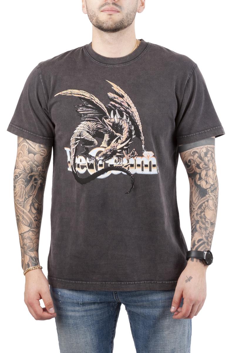 Fiery Drake Short Sleeve Knit Tee - Unleash Your Style
